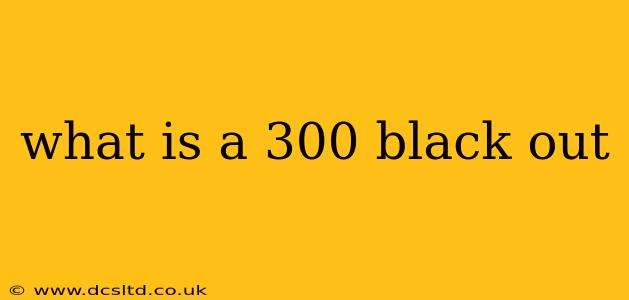 what is a 300 black out