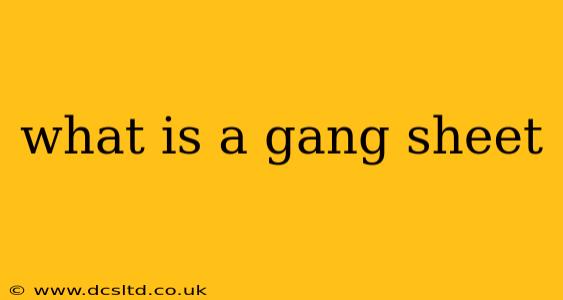 what is a gang sheet