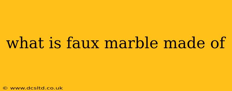 what is faux marble made of