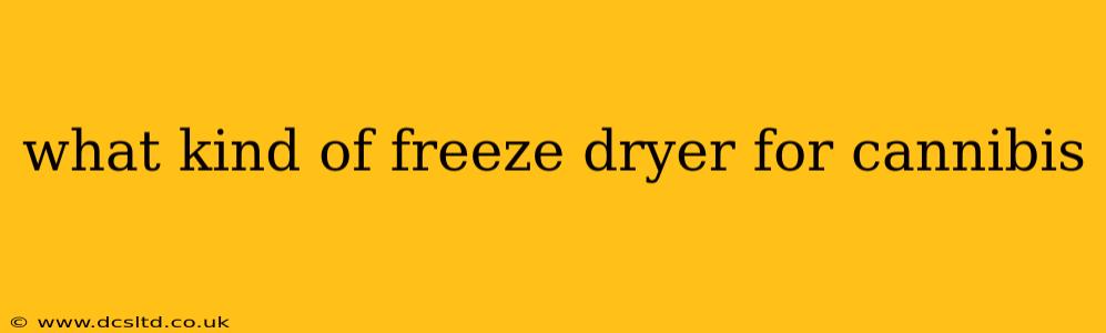 what kind of freeze dryer for cannibis