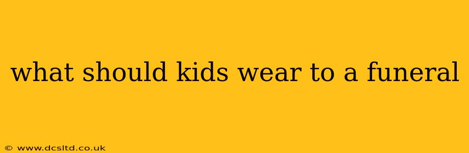 what should kids wear to a funeral
