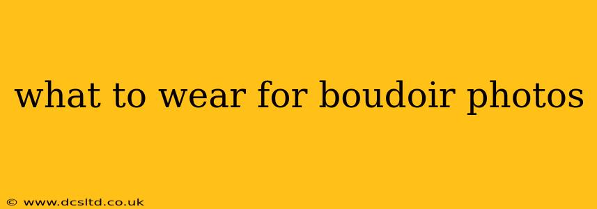 what to wear for boudoir photos