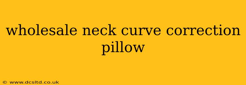 wholesale neck curve correction pillow
