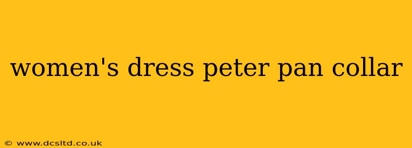 women's dress peter pan collar