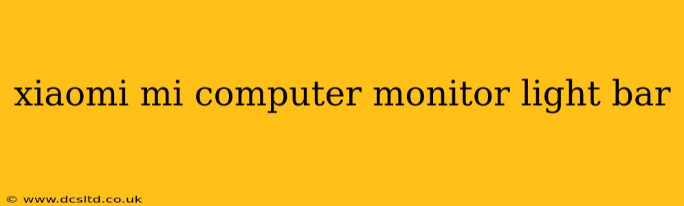 xiaomi mi computer monitor light bar